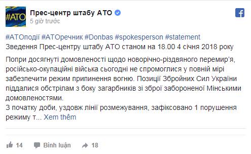 Donbass: các chiến binh đã vi phạm chế độ im lặng
