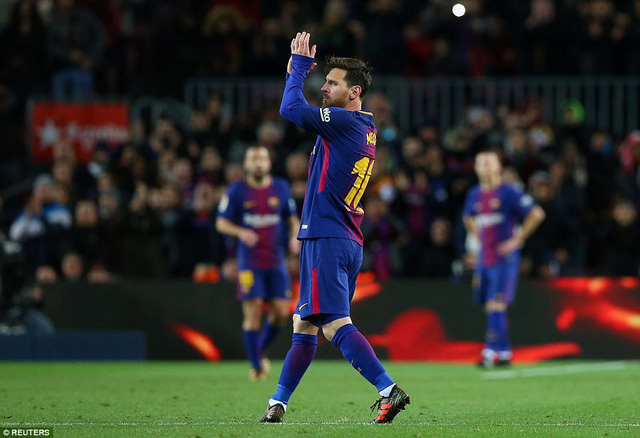 Barcelona 5-0 Celta Vigo: Cú đúp của Messi