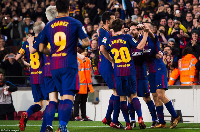 Messi và Suarez ghi bàn, Barcelona tiến vào bán kết Cúp Nhà vua