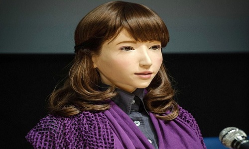 Robot xinh như người thật sắp đọc bản tin trên sóng truyền hình