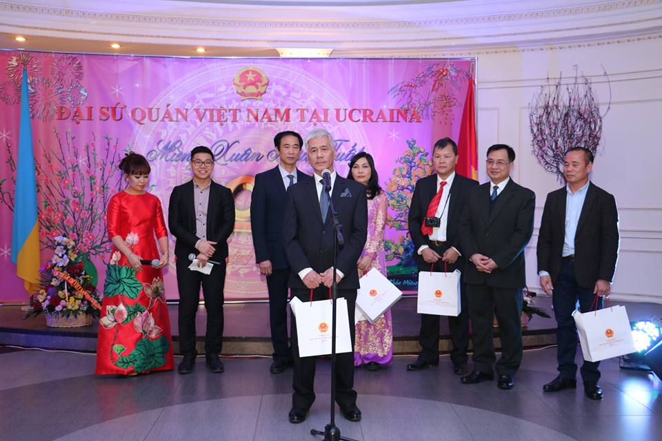 Đại sứ quán Việt Nam tại Ucraina tổ chức gặp mặt nhân dịp Tết cổ truyền Mậu Tuất 2018