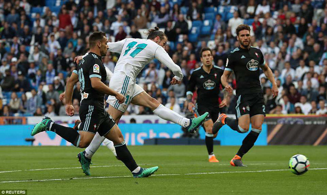 Real Madrid 6-0 Celta Vigo: Cú đúp của Gareth Bale
