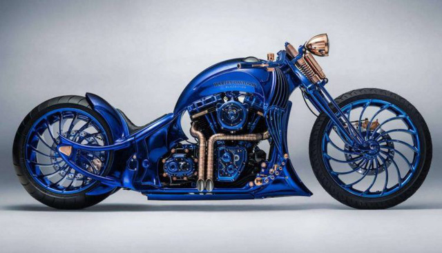 Harley-Davidson Blue Edition: "Quái thú" mô tô có giá đắt hơn cả một siêu xe Ferrari