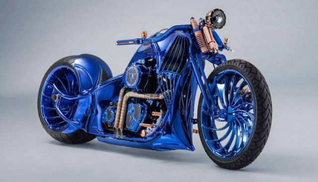 Harley-Davidson Blue Edition: "Quái thú" mô tô có giá đắt hơn cả một siêu xe Ferrari
