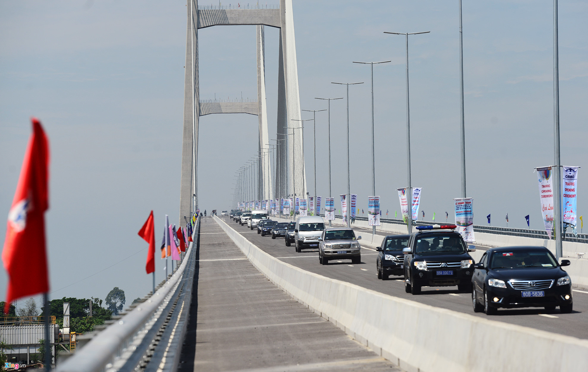Nguyên Thủ tướng Nguyễn Tấn Dũng dự khánh thành cầu Cao Lãnh. Cầu lớn thứ 3 vượt sông Tiền