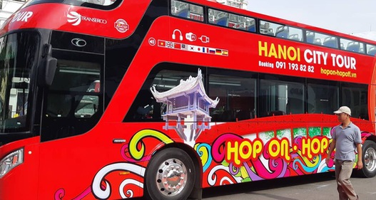chiếc xe bus 2 tầng đầu tiên của Hà Nội chính thức đi vào hoạt động