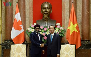 Chủ tịch nước Trần Đại Quang tiếp Bộ trưởng Quốc phòng Canada