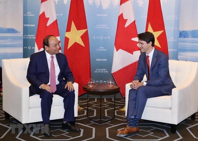Thủ tướng Canada cảm ơn Thủ tướng Việt Nam dự Hội nghị G7 mở rộng