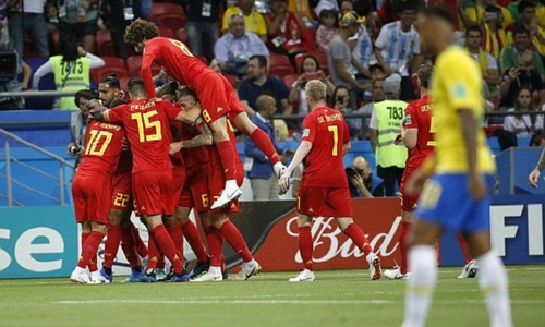Bỉ loại Brazil, gặp Pháp ở bán kết World Cup