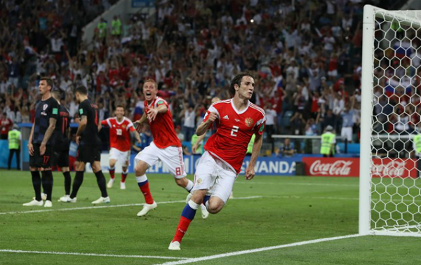 Croatia thắng Nga bằng loạt đá luân lưu ở tứ kết