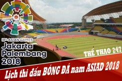 Lịch thi đấu bóng đá nam ASIAD 2018 - LTĐ bóng đá ASIAD 2018