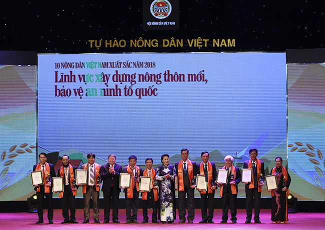 Đêm tôn vinh 63 Nông dân Việt Nam xuất sắc 2018