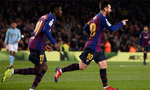 Messi giúp Barca giữ chắc vị trí số một La Liga