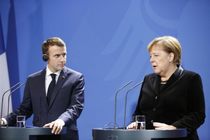Thủ tướng Đức Merkel và Tổng thống Pháp Makron ra tuyên bố chung về tình hình Ukraine