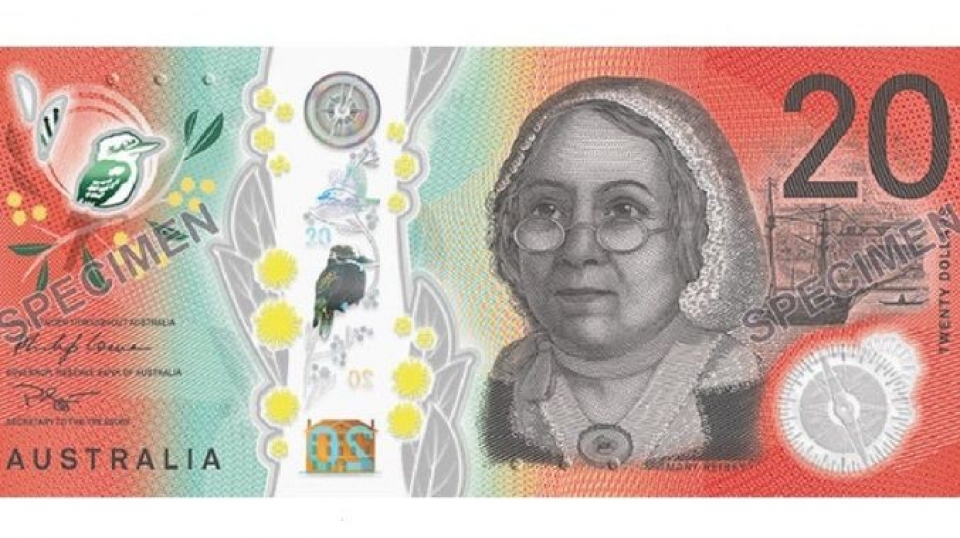 Australia công bố mẫu tiền 20 AUD mới có nhiều thay đổi lớn