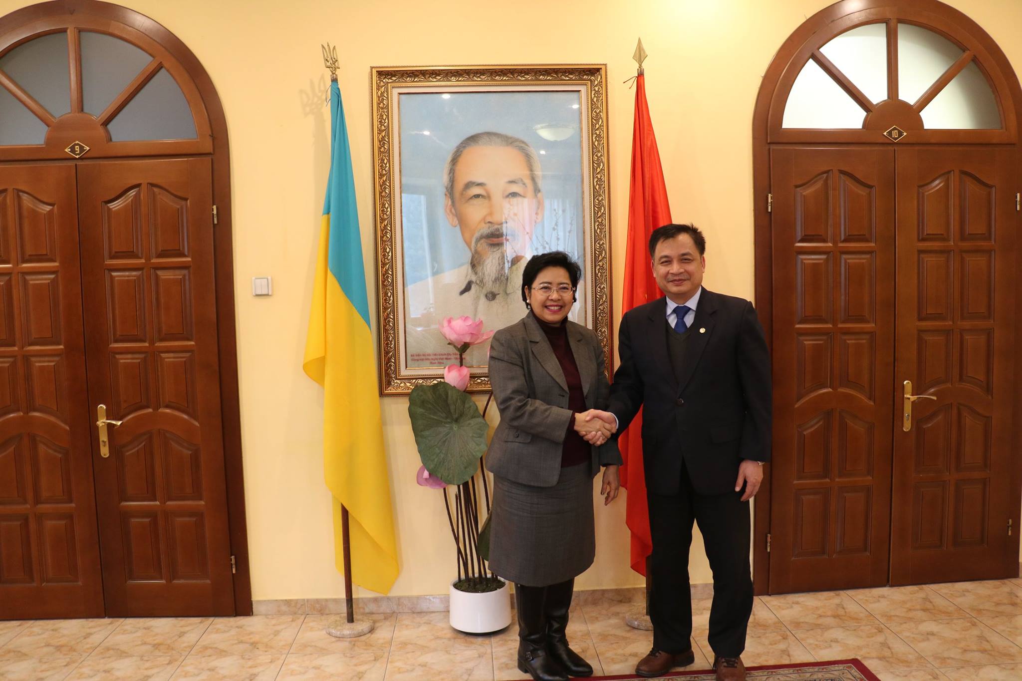 Đại sứ Việt Nam tại Ucraina tiếp Đại sứ Thái Lan tại Ba Lan kiêm nhiệm Ucraina