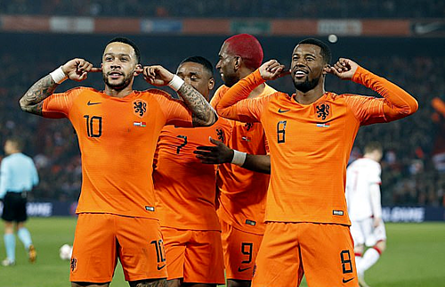 Hà Lan thắng bốn bàn trận ra quân vòng loại Euro 2020