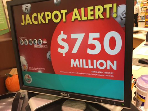 Giải độc đắc Powerball tăng lên 750 triệu USD, lớn thứ tư lịch sử Mỹ