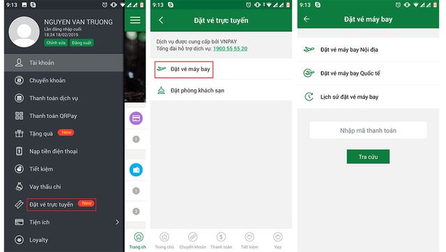Hoàn tiền 300.000 đồng khi đặt vé máy bay qua ứng dụng VPBank Online