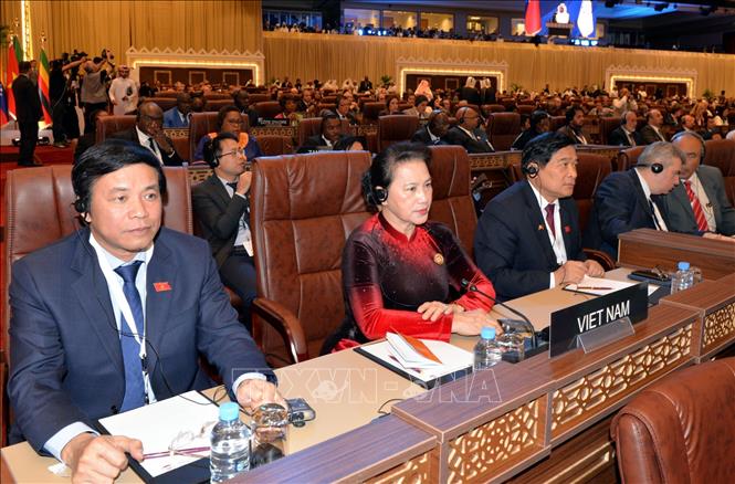 Chủ tịch Quốc hội Nguyễn Thị Kim Ngân dự Lễ khai mạc IPU-140