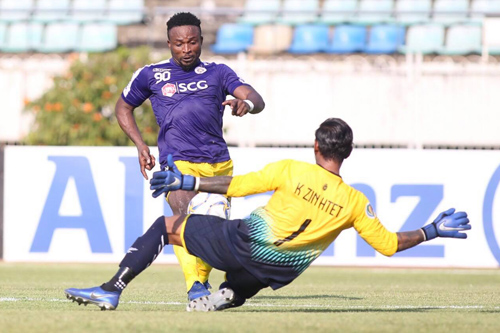 Hà Nội thắng đậm trên sân CLB Myanmar tại AFC Cup