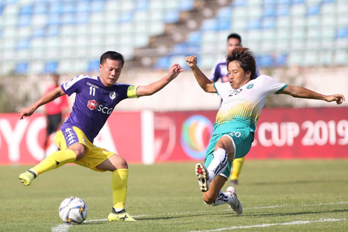 Hà Nội thắng đậm trên sân CLB Myanmar tại AFC Cup