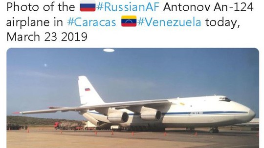 Mỹ kêu gọi chặn máy bay Nga tới Venezuela