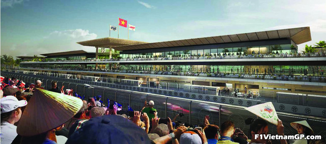 Phối cảnh 3D của đường đua công thức 1 Việt Nam Grand Prix
