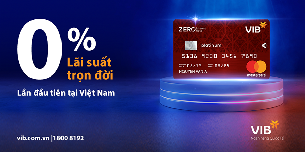 Lần đầu tiên tại Việt Nam, thẻ tín dụng miễn lãi trọn đời