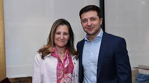 Kiev: Zelinski gặp mặt Bộ trưởng ngoại giao Canada
