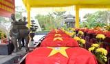 Truy điệu và an táng 18 hài cốt liệt sĩ hy sinh tại Lào