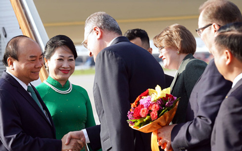 Lễ đón chính thức Thủ tướng Nguyễn Xuân Phúc tại Thủ đô Moscow
