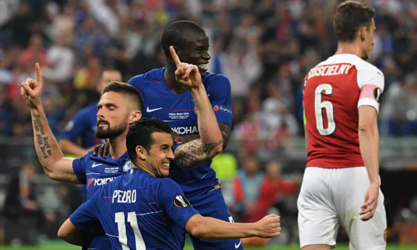 Chelsea thắng đậm Arsenal, vô địch Europa League