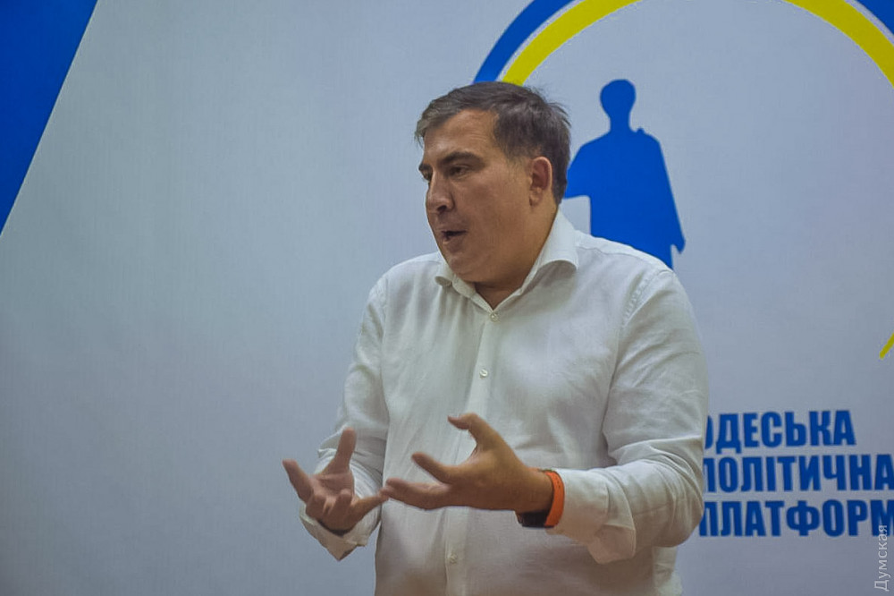 Cựu tỉnh trưởng Odessa Saakasvili về Odessa