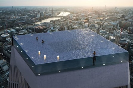 Bể bơi “vô cực” 360 độ sẽ được xây ở London