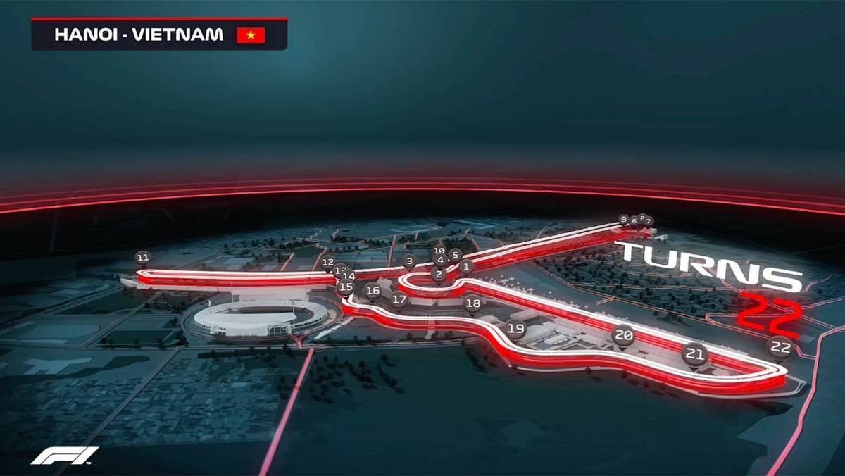 Phối cảnh những góc cua hiểm của Grand Prix Việt Nam