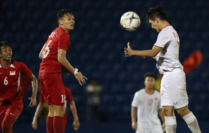 Việt Nam thắng đậm Singapore ở giải U18 Đông Nam Á