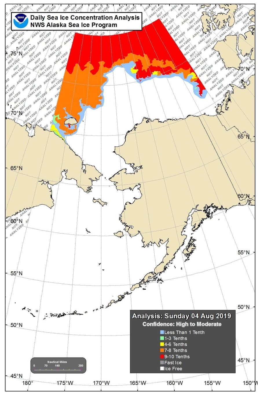 Băng biển tại Alaska đã hoàn toàn tan chảy