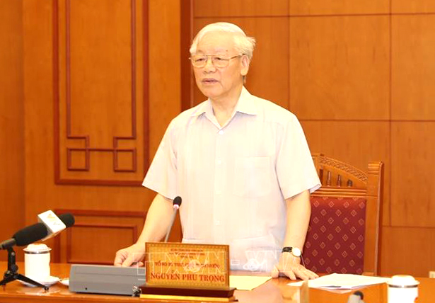Tổng Bí thư, Chủ tịch nước Nguyễn Phú Trọng chủ trì họp Tiểu ban Nhân sự Đại hội XIII của Đảng