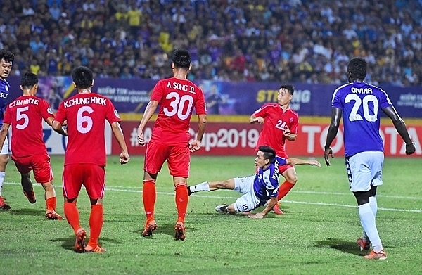 Hà Nội hoà 4.25 SC ở lượt đi chung kết AFC Cup