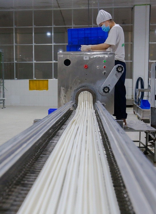 Sản xuất ống hút từ bột gạo ở miền Tây