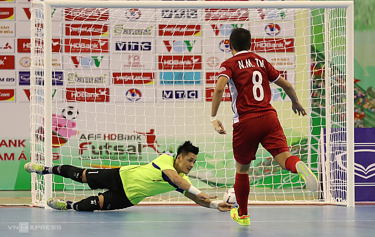 Việt Nam hoà Indonesia ở giải futsal Đông Nam Á