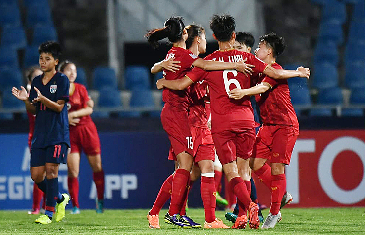 Việt Nam thắng Thái Lan ở giải U19 nữ châu Á