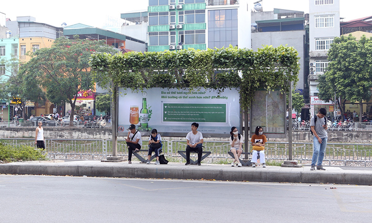 "Bến xe buýt xanh" là ý tưởng mới nhất của thương hiệu bia đến từ Đan Mạch Carlsberg