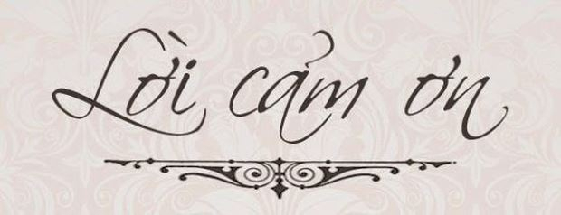 Lời cảm ơn của gia đình anh Trương Công An và Phan Thị Thu Phương