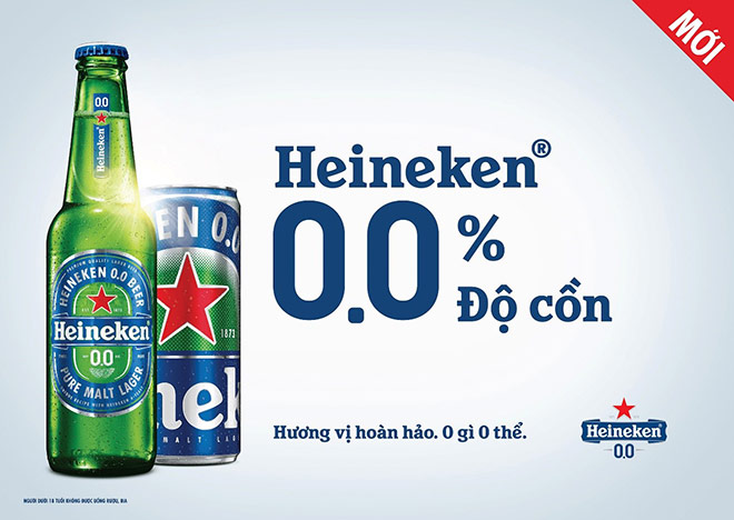HEINEKEN ra mắt heineken 0.0 với 0.0% độ cồn, chỉ chứa 69 calo mỗi chai