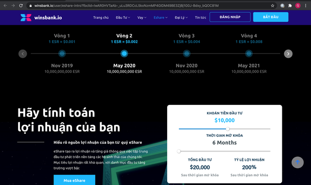 Cảnh báo hoạt động huy động vốn theo hình thức đa cấp của WinsBank