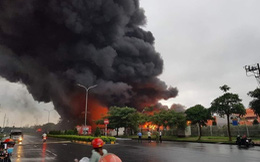 Cháy lớn tại khu Công nghiệp Yên Phong, Bắc Ninh