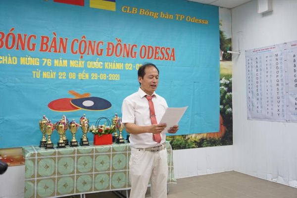 Khai mạc giải bóng bàn cộng đồng năm 2021.