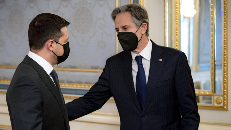 Ngoại trưởng Mỹ Blinken tiến hành đối thoại với Tổng thống Zelensky